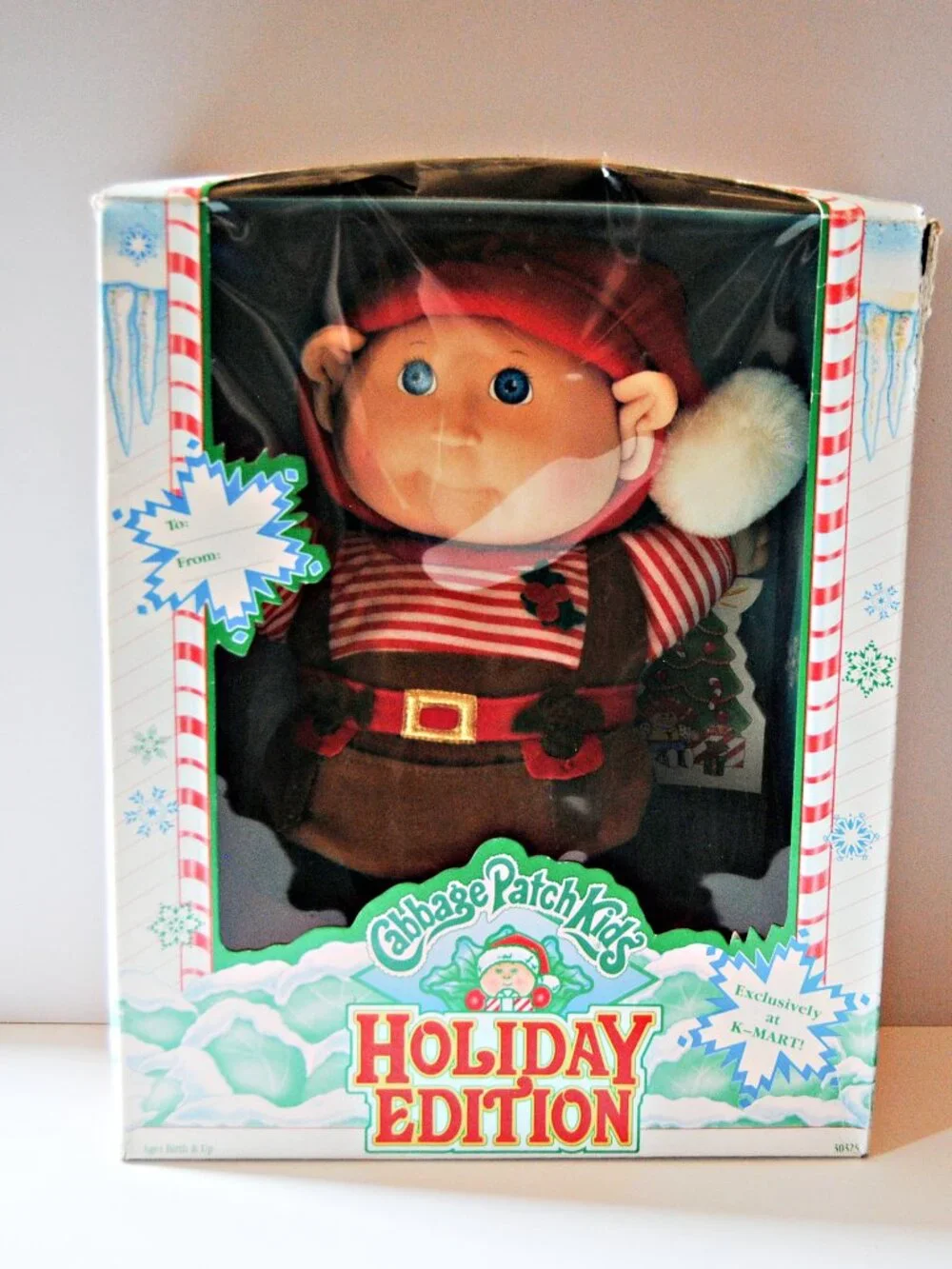 1992 ELF Cabbage Patch Kids Holiday Edition Doll K-Mart Exclusive Hasbro CPK Vtg